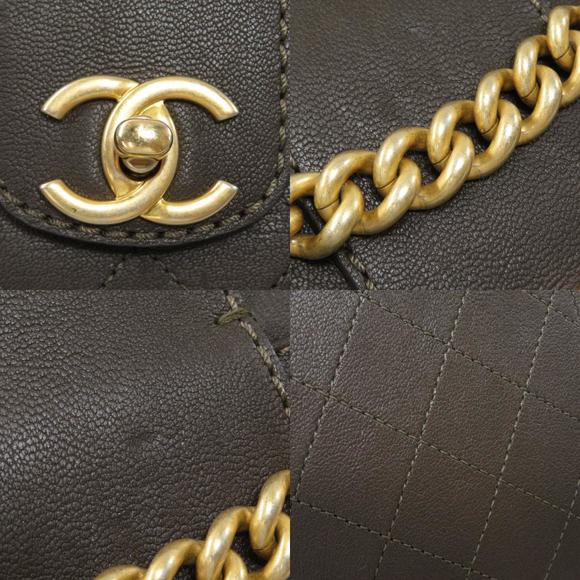 Chanel Chain Shoulder Bag Coco Mark Gold Hardware Leather - Picture 7 of 9